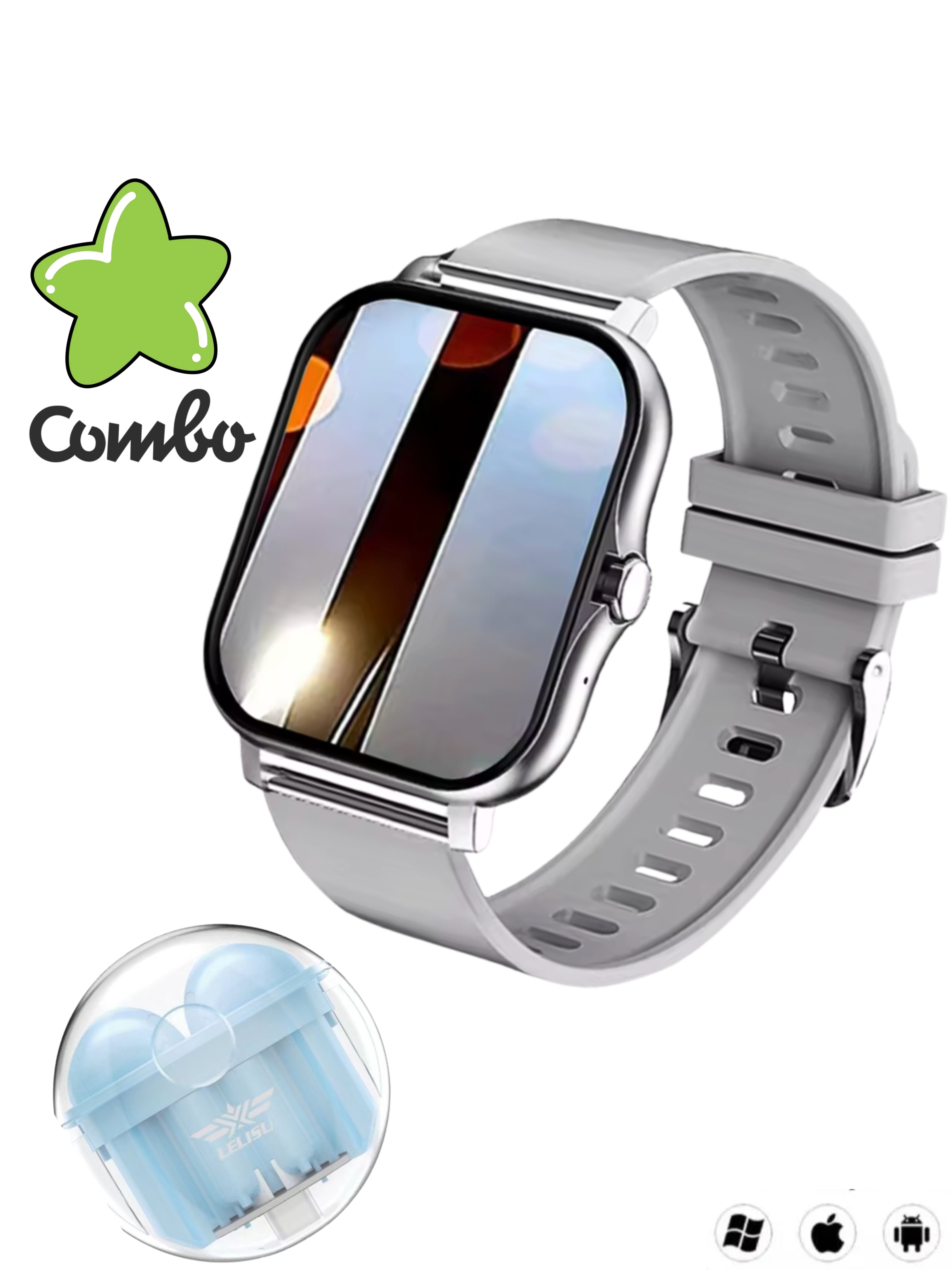 Combo Smartwatch + Lelisu Buds (Azules)