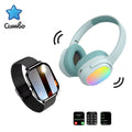 Diadema Lelisu azul LED + smartwatch negro