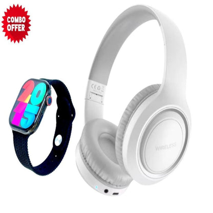 Combo Diadema UID-10 PRO STUDIO y Reloj Inteligente JW9 PRO 2