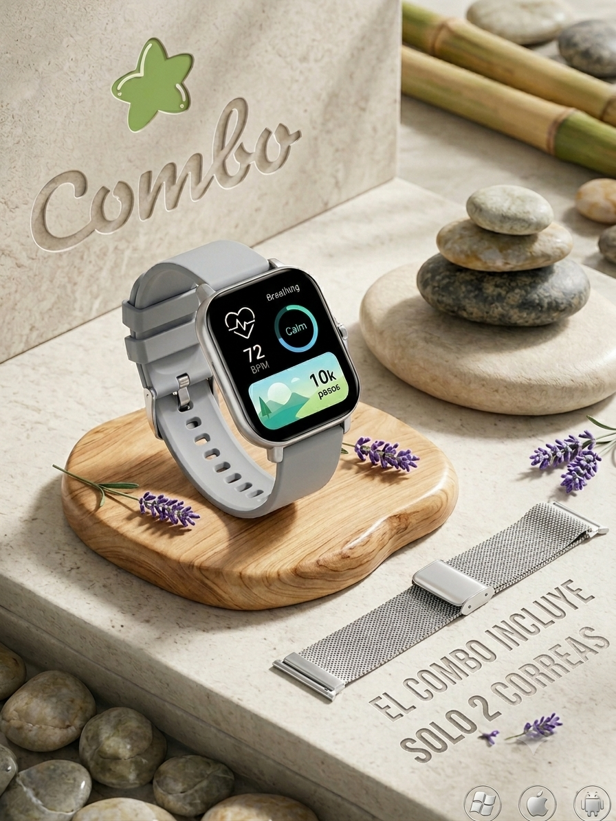 Combo Smartwatch + 2 Air39 verde