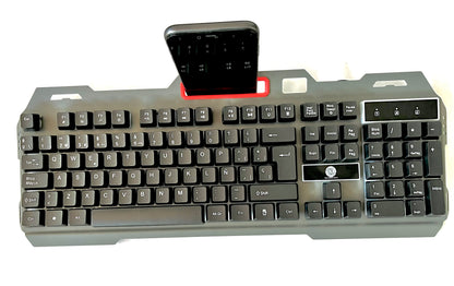 Combo Gamer Teclado, Mouse, Audífonos, Mousepad